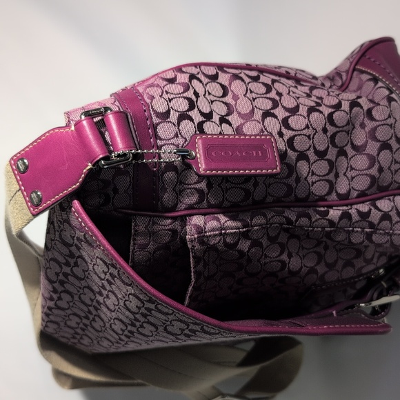 Coach Purple Patterned Women's Bag - Picture 4 of 11